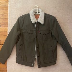 Levi’s green denim jacket